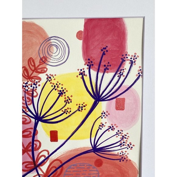 Purple Queen - Original Wall Art Acrylic Painting 11x14in Matted Frame Ready - Picture 7 of 9